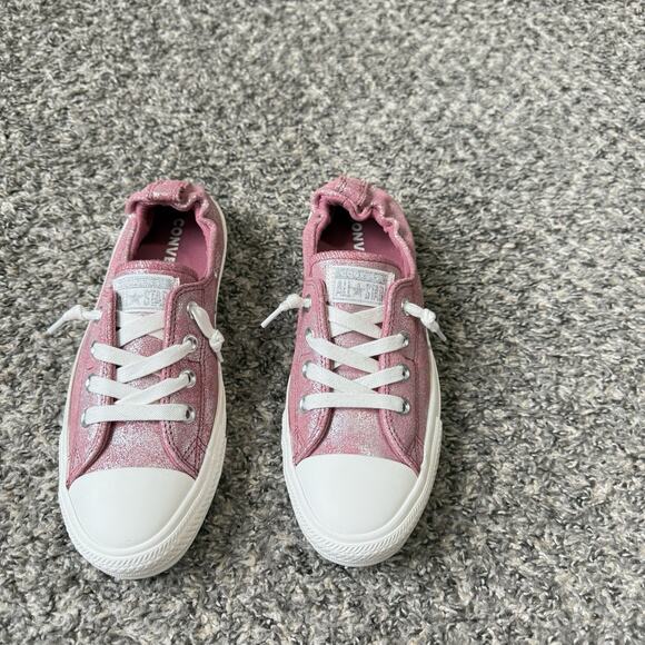 Converse All Star CTAS Shoreline Metallic Pink Slip On Sneakers Women's 9 NEW - Picture 2 of 7